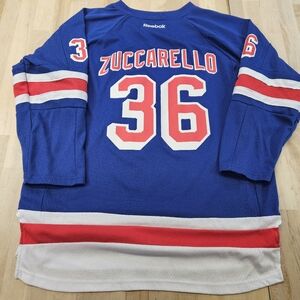REEBOK Mats Zuccarello #36 New York Rangers NHL Jersey Youth Large/ X-Large